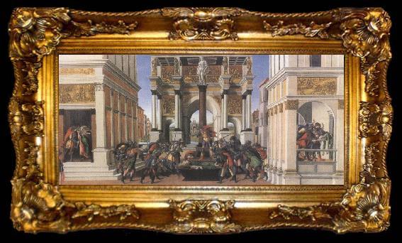 framed  Sandro Botticelli Stories of Lucretia (mk36), ta009-2